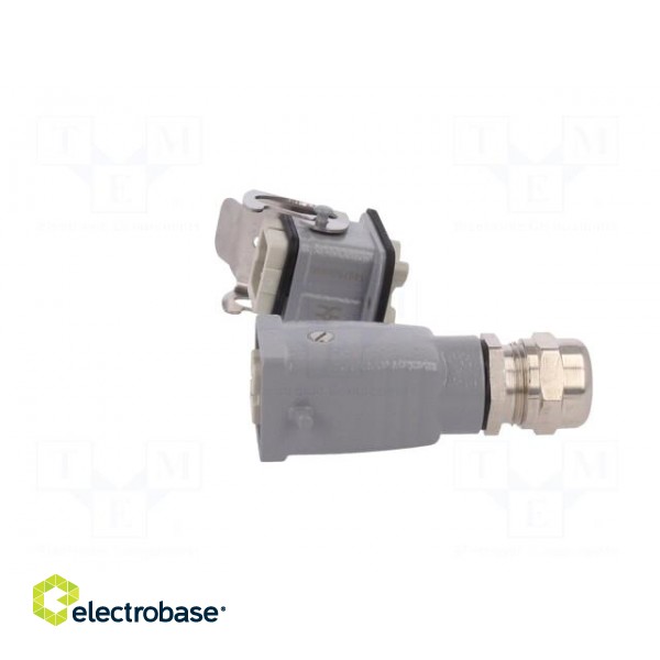 Connector: HDC | male + female | plug + socket | HA | PIN: 4 | 3+PE | M20 image 3