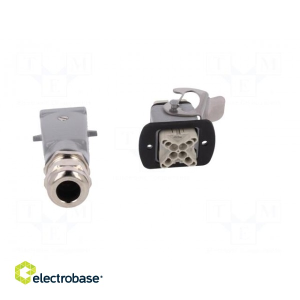 Connector: HDC | male + female | plug + socket | HA | PIN: 4 | 3+PE | M20 image 5