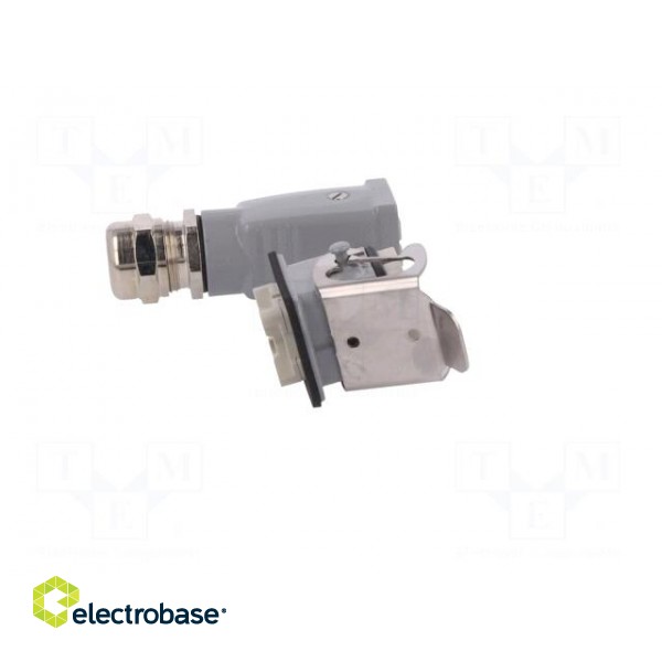 Connector: HDC | male + female | plug + socket | HA | PIN: 4 | 3+PE | M20 image 7