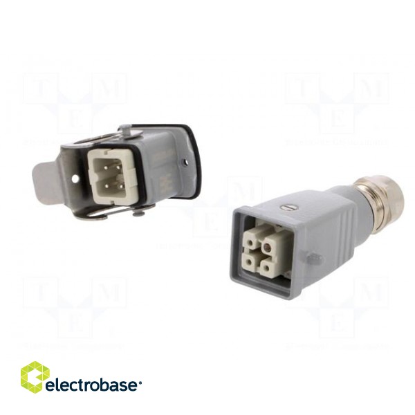 Connector: HDC | male + female | plug + socket,complete set | HA фото 2