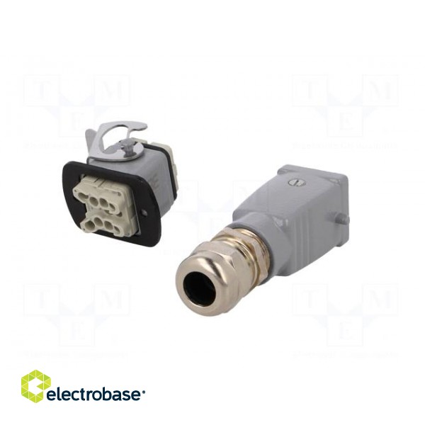 Connector: HDC | male + female | plug + socket | HA | PIN: 5 | 4+PE | M20 paveikslėlis 6