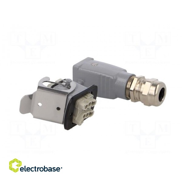 Connector: HDC | male + female | plug + socket | HA | PIN: 5 | 4+PE | M20 image 4