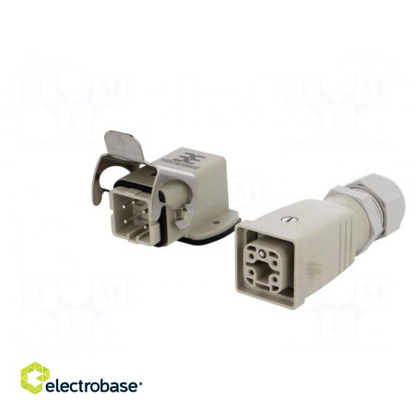 Connector: HDC | male + female | plug + socket,complete set | HA фото 2