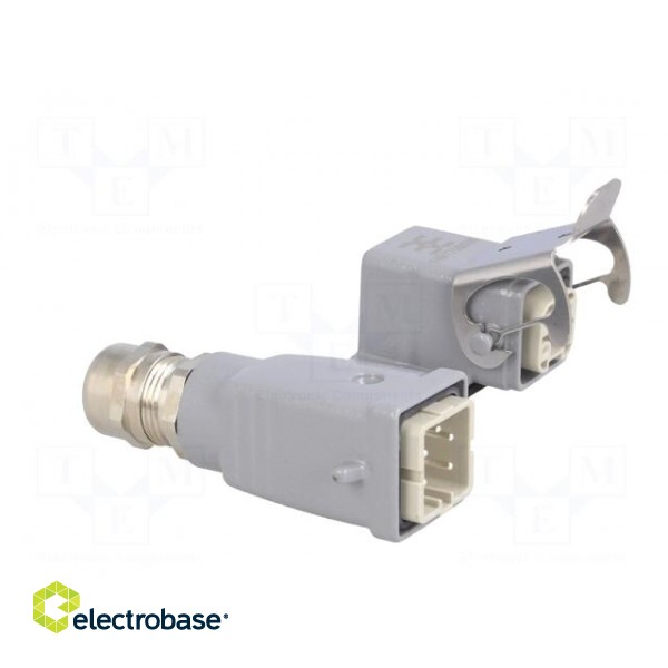 Connector: HDC | male + female | plug + socket | HA | PIN: 5 | 4+PE | PG11 image 8