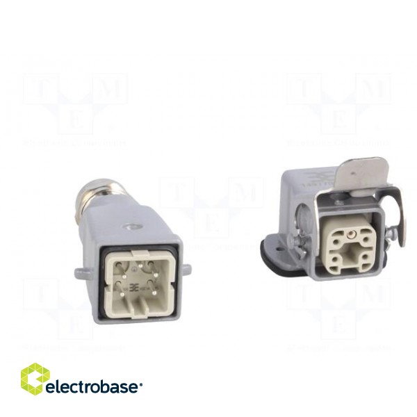 Connector: HDC | male + female | plug + socket | HA | PIN: 5 | 4+PE | PG11 paveikslėlis 9