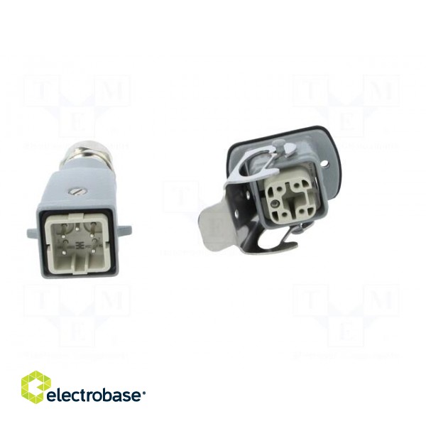 Connector: HDC | male + female | plug + socket | HA | PIN: 5 | 4+PE | PG11 image 9