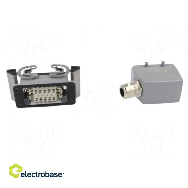 Connector: HDC | male + female | plug + socket | HE | PIN: 10 | 10+PE paveikslėlis 5