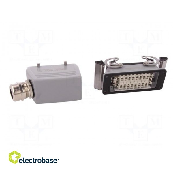 Connector: HDC | male + female | plug + socket | HE | PIN: 16 | 16+PE фото 5