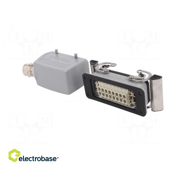 Connector: HDC | male + female | plug + socket | HE | PIN: 16 | 16+PE image 6