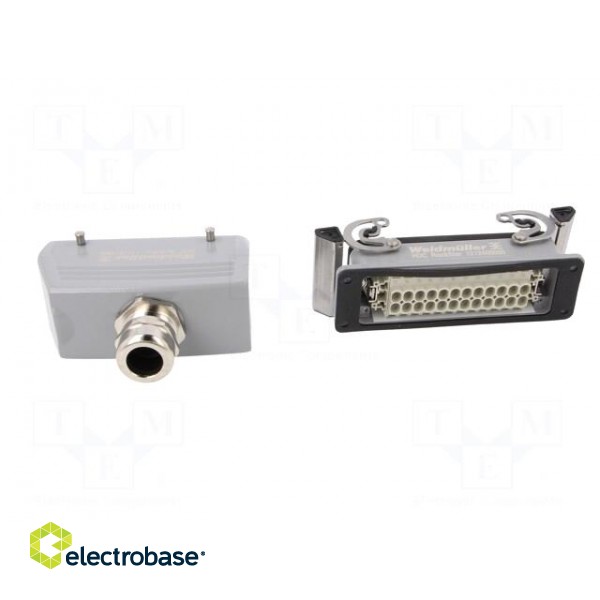 Connector: HDC | male + female | plug + socket | HE | PIN: 24 | 24+PE фото 5