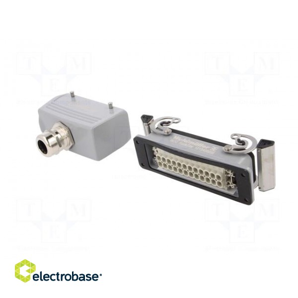 Connector: HDC | male + female | plug + socket | HE | PIN: 24 | 24+PE фото 6