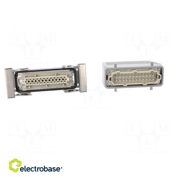 Connector: HDC | male + female | plug + socket | HE | PIN: 24 | 24+PE фото 9