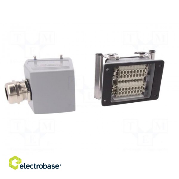 Connector: HDC | male + female | plug + socket | HE | PIN: 32 | 32+PE image 5