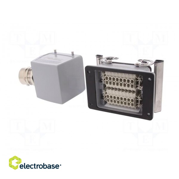 Connector: HDC | male + female | plug + socket | HE | PIN: 32 | 32+PE image 6