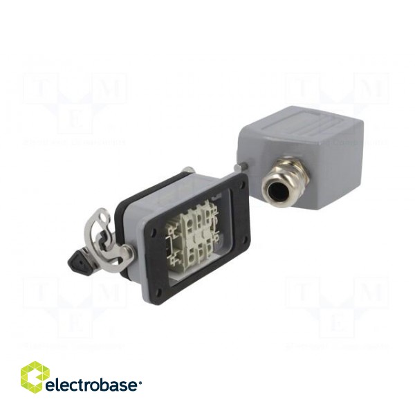 Connector: HDC | male + female | plug + socket | HE | PIN: 6 | 6+PE | M20 image 4