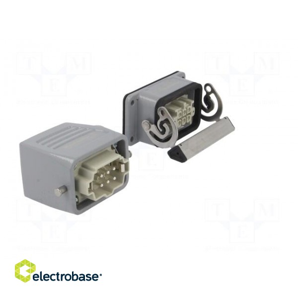 Connector: HDC | male + female | plug + socket | HE | PIN: 6 | 6+PE | M20 image 8