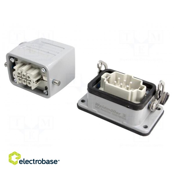 Connector: HDC | male + female | plug + socket,complete set | HE фото 1