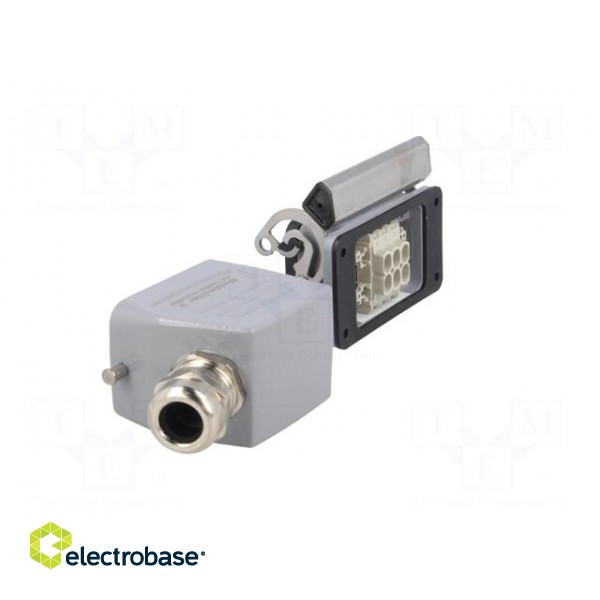 Connector: HDC | male + female | plug + socket | HE | PIN: 6 | 6+PE | PG16 image 4