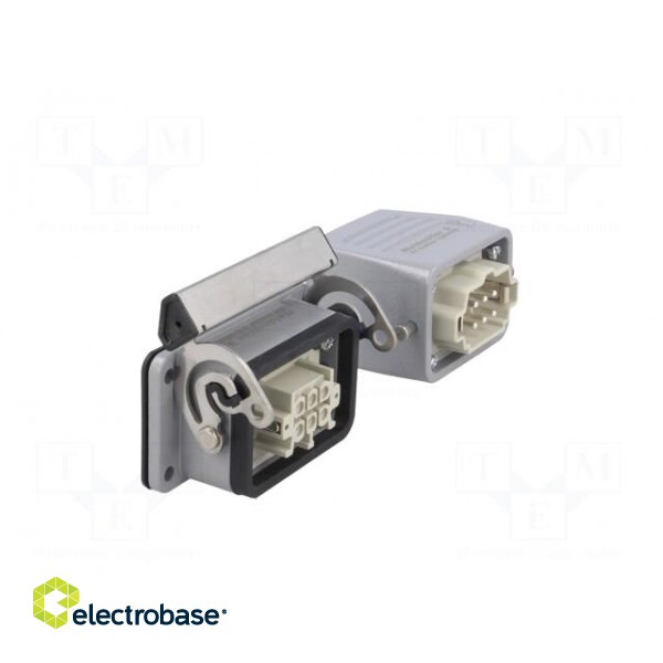 Connector: HDC | male + female | plug + socket | HE | PIN: 6 | 6+PE | PG16 image 8