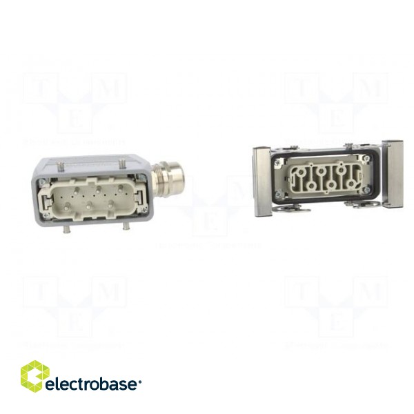 Connector: HDC | male + female | plug + socket | PIN: 6 | 6+PE | size 6 фото 9