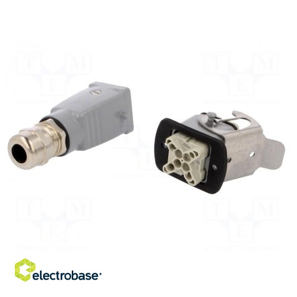 Connector: HDC | male + female | plug + socket,complete set | HA фото 6