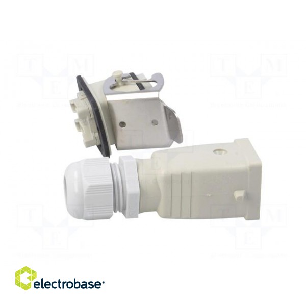 Connector: HDC | male + female | plug + socket | HA | PIN: 5 | 4+PE | M20 image 7