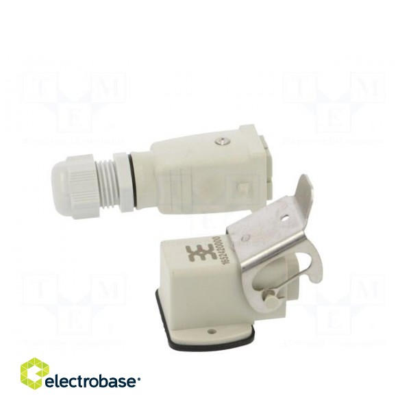 Connector: HDC | male + female | plug + socket,complete set | HA фото 7