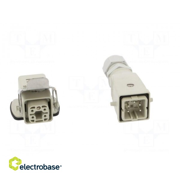 Connector: HDC | male + female | plug + socket,complete set | HA фото 9