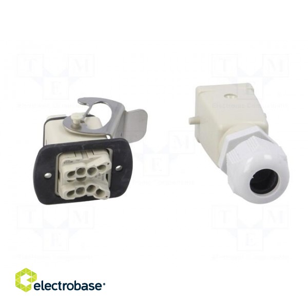 Connector: HDC | male + female | plug + socket | HA | PIN: 5 | 4+PE | M20 фото 5