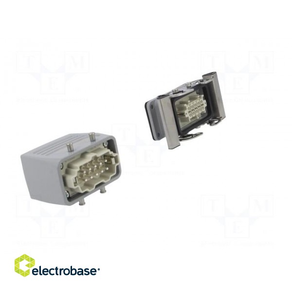 Connector: HDC | male + female | plug + socket | HE | PIN: 10 | 10+PE фото 8