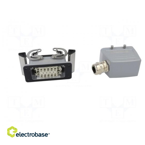 Connector: HDC | male + female | plug + socket | HE | PIN: 10 | 10+PE paveikslėlis 5