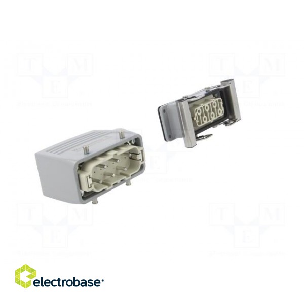 Connector: HDC | male + female | plug + socket | PIN: 6 | 6+PE | size 6 фото 8