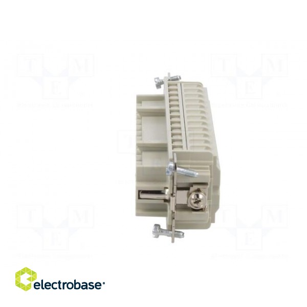 Connector: rectangular | female | PIN: 24 | 24+PE | size 8 | 16A | 500V image 3