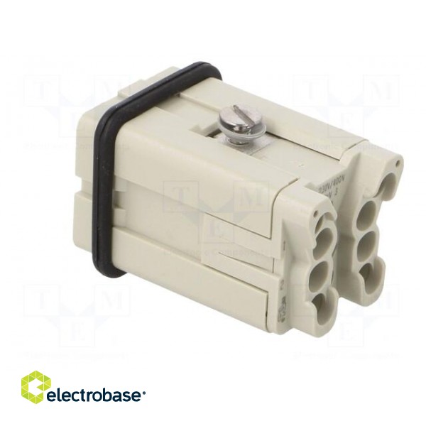 Connector: rectangular | male | PIN: 5 | 4+PE | size 1 | screws | straight image 4