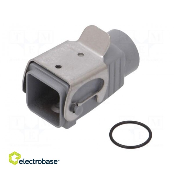 Enclosure: for rectangular connectors | size 1 | with latch | M20 фото 1