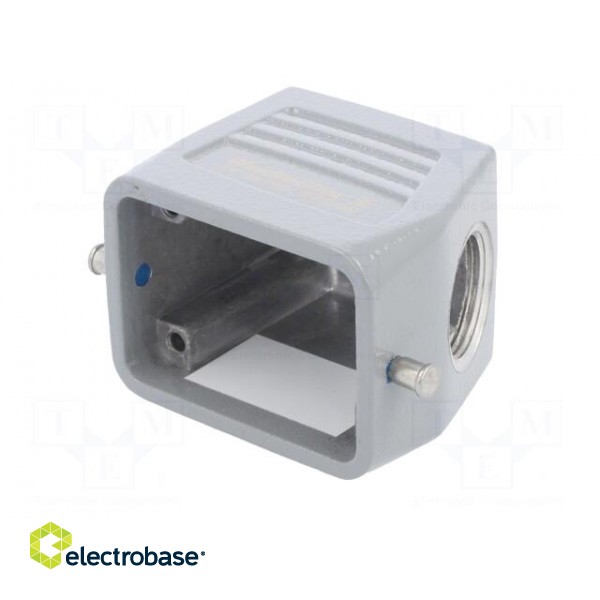 Enclosure: for rectangular connectors | size 3 | for cable | angled image 2