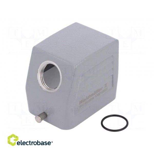 Enclosure: for rectangular connectors | size 3 | for cable | angled image 1