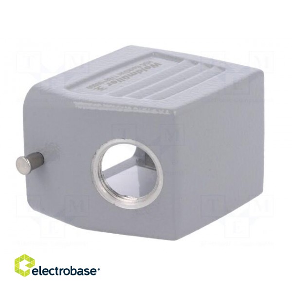 Enclosure: for rectangular connectors | size 3 | for cable | angled фото 4