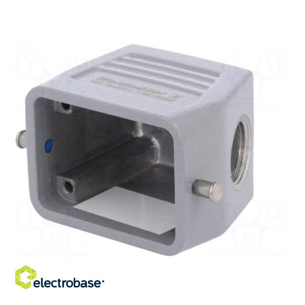 Enclosure: for rectangular connectors | size 3 | for cable | angled фото 2