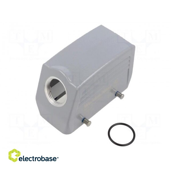Enclosure: for rectangular connectors | size 6 | for cable | angled image 1