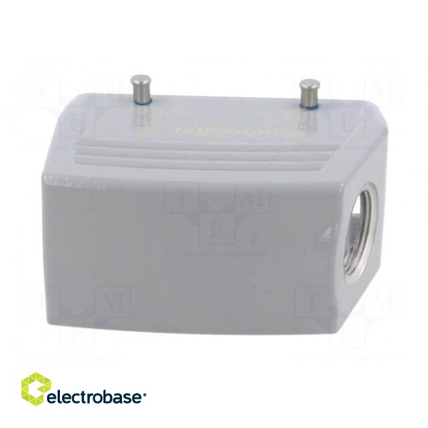Enclosure: for rectangular connectors | size 6 | for cable | angled фото 5