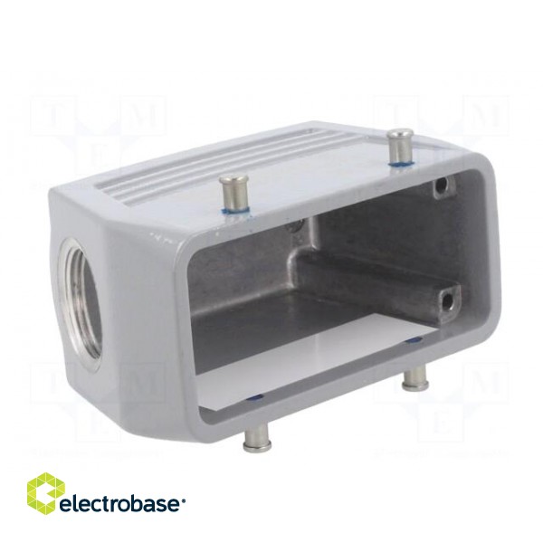 Enclosure: for rectangular connectors | size 6 | for cable | angled image 8