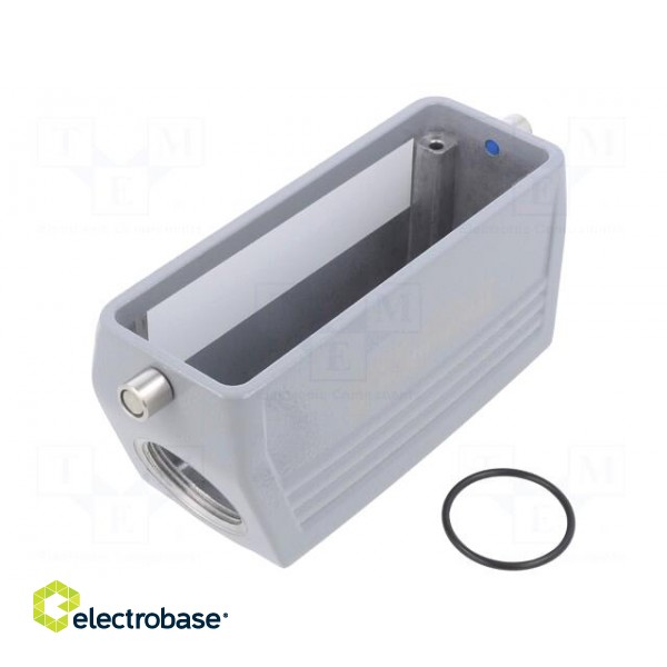 Enclosure: for rectangular connectors | size 8 | for cable | angled paveikslėlis 1