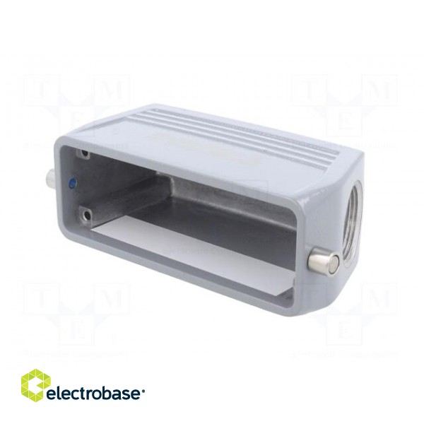 Enclosure: for rectangular connectors | size 8 | for cable | angled image 2