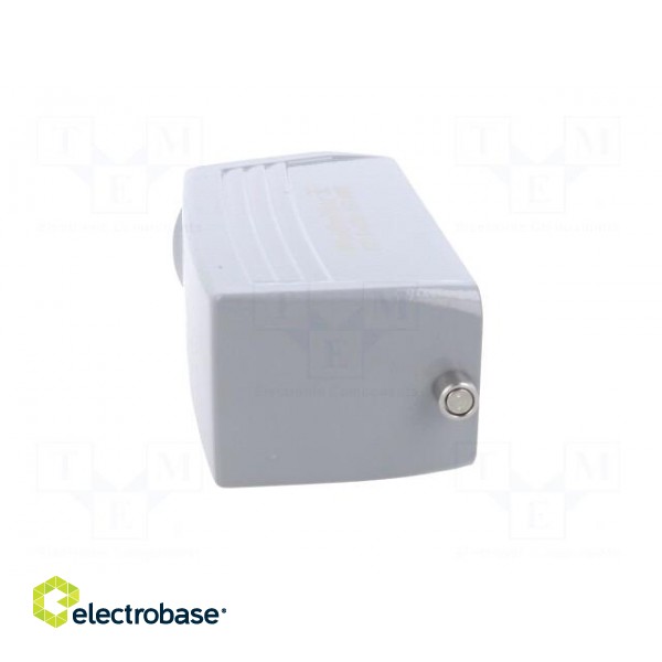 Enclosure: for rectangular connectors | size 8 | for cable | angled фото 7