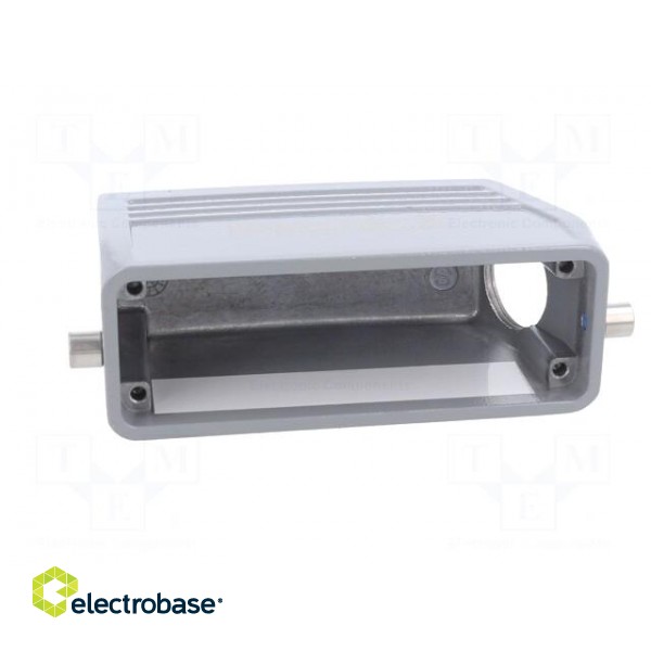 Enclosure: for rectangular connectors | size 8 | for cable | angled image 9