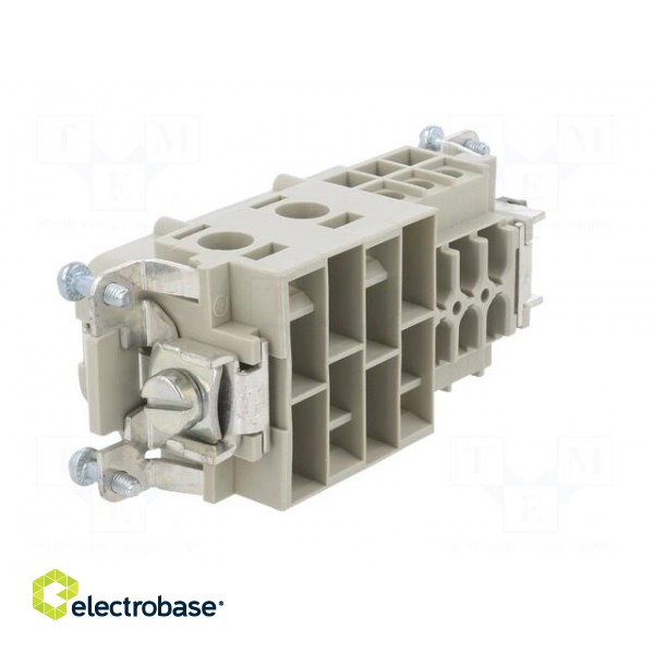Connector: HDC | female | PIN: 10(4+6) | size 16 | contact insert | 690V paveikslėlis 4