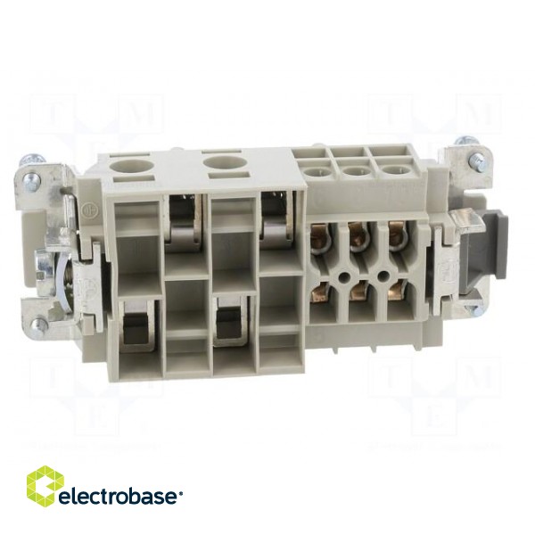Connector: HDC | female | PIN: 10(4+6) | size 16 | contact insert | 690V paveikslėlis 5