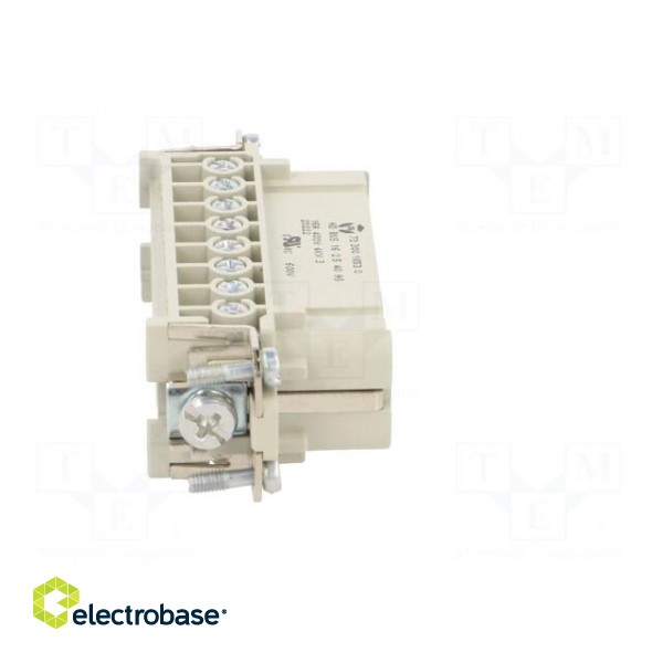 Connector: HDC | female | PIN: 16 | size 16 | contact insert | 400V | 16A image 7
