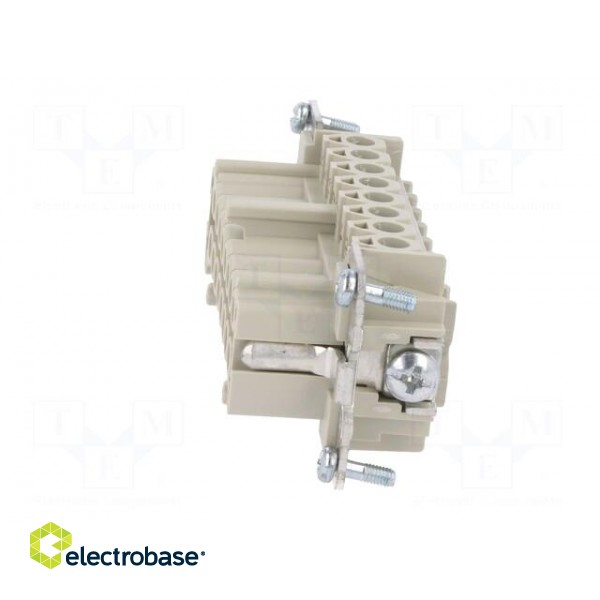 Connector: HDC | female | PIN: 16 | size 16 | contact insert | 500V | 16A image 3